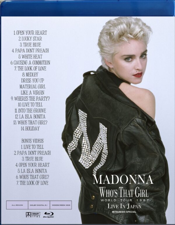 Bluray Madonna Who's That Girl Tour Live in Japan - Imagem 3