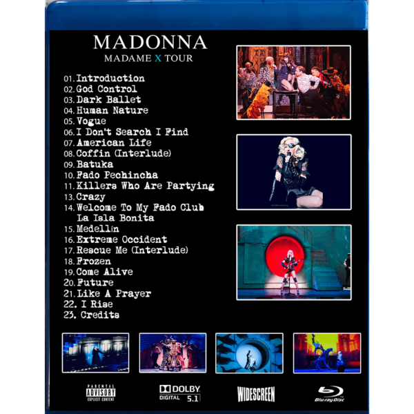 Bluray Madonna MADAME X TOUR - Imagem 3
