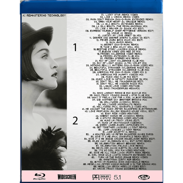 Bluray Madonna The Historical Remix Collection Vol.2 - Imagem 3