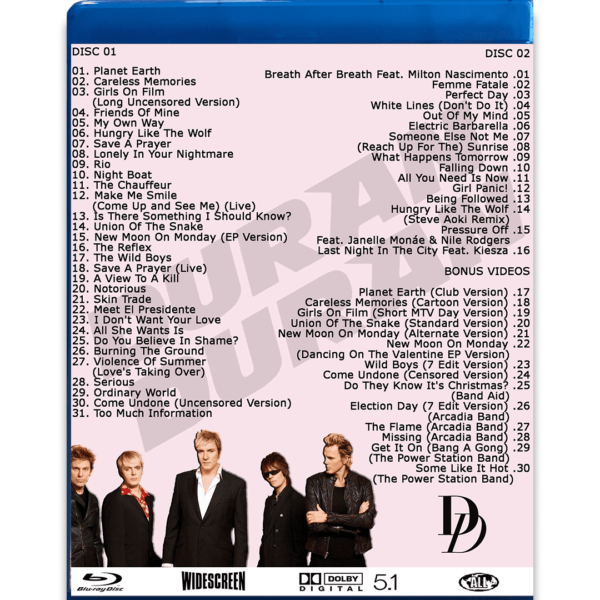 Bluray Duplo Duran Duran The Historical Collection (Videografia) - Imagem 3