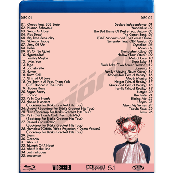 Bluray Duplo Bjork The Historical Collection (Videografia) - Imagem 2