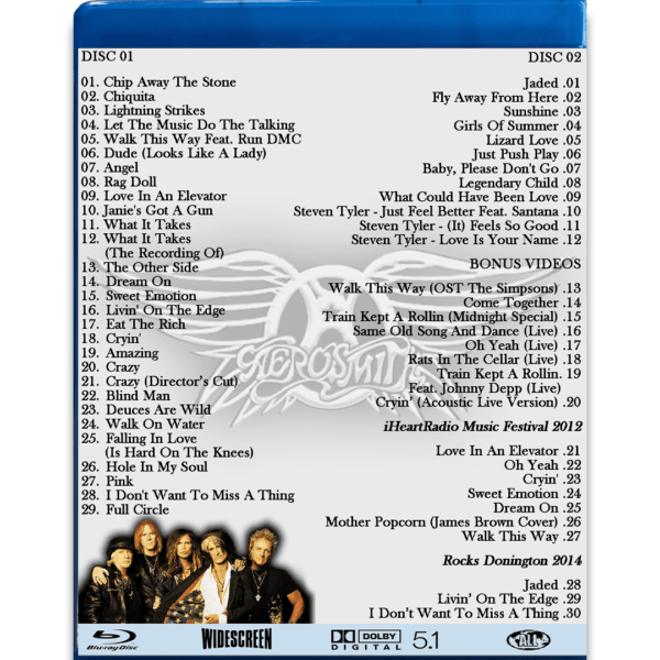 Bluray Duplo Aerosmith The Historical Collection (Videografia) - Imagem 2
