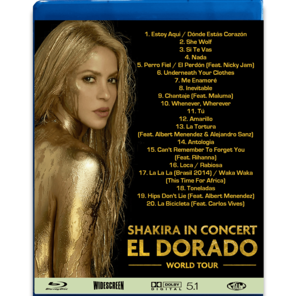 Bluray Shakira El Dorado World Tour - Imagem 2