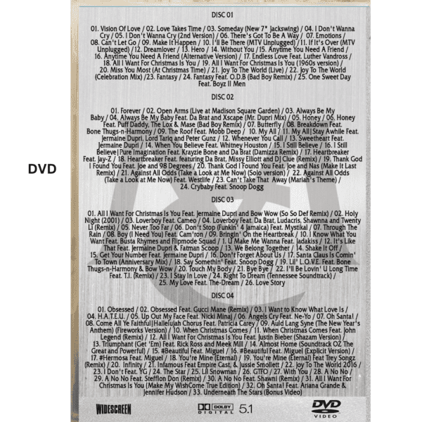 Bluray Triplo Mariah Carey The Historical Collection (Videografia) -  3 Discos - Imagem 3