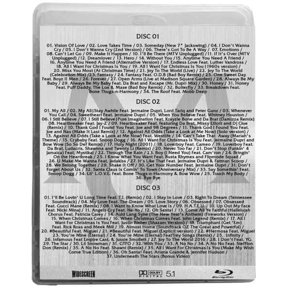 Bluray Triplo Mariah Carey The Historical Collection (Videografia) -  3 Discos - Imagem 2