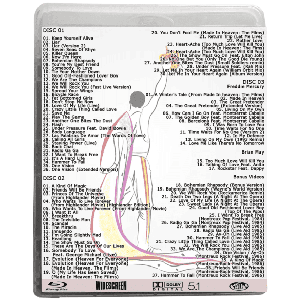 Bluray Triplo Queen The Historical Collection (Videografia) - 3 Discos - Imagem 2