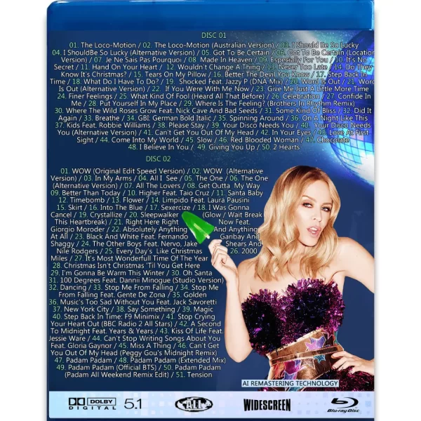 Bluray Duplo Kylie Minogue The Historical Collection (Videografia) - Imagem 2