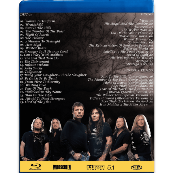 Bluray Duplo Iron Maiden The Historical Collection (Videografia) - Imagem 2
