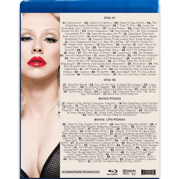 Bluray Christina Aguilera The Historical Collection (Videografia) - Imagem 2
