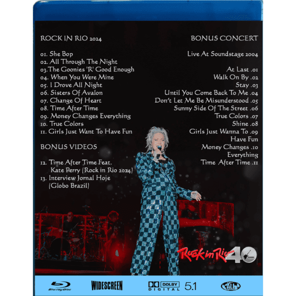 Bluray Cyndi Lauper Rock IN Rio 2024 LIVE - Imagem 2