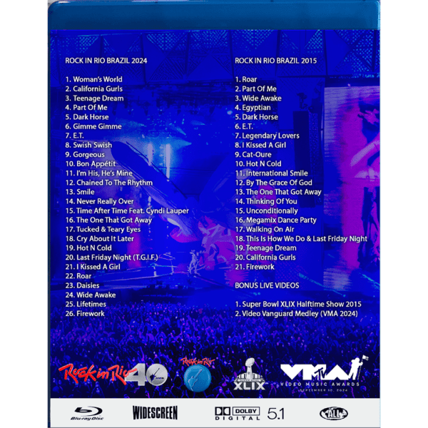 Bluray Katy Perry Rock In Rio 2024 Legendado + Bonus - Imagem 2